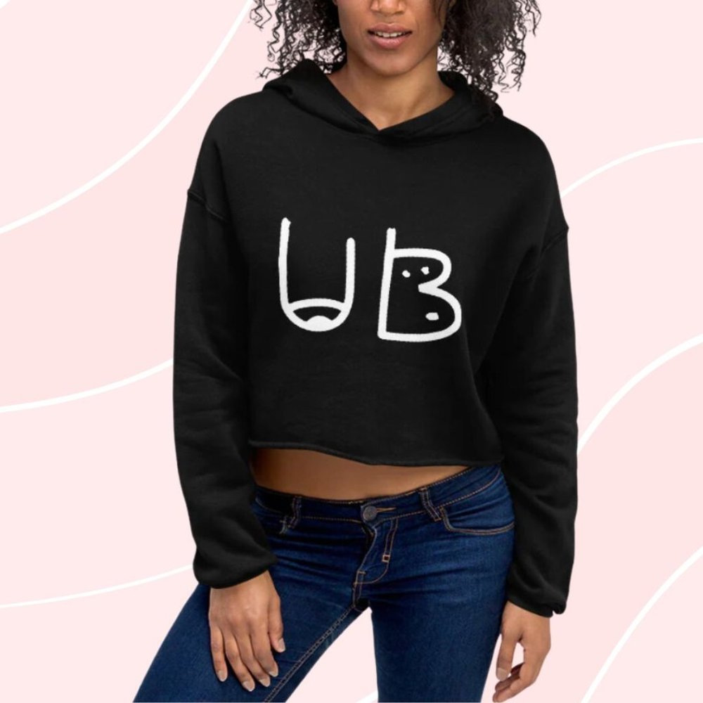The "Underbelly " Crop Yoga Hoodie, size Medium